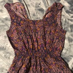 Short sleeve jump suit